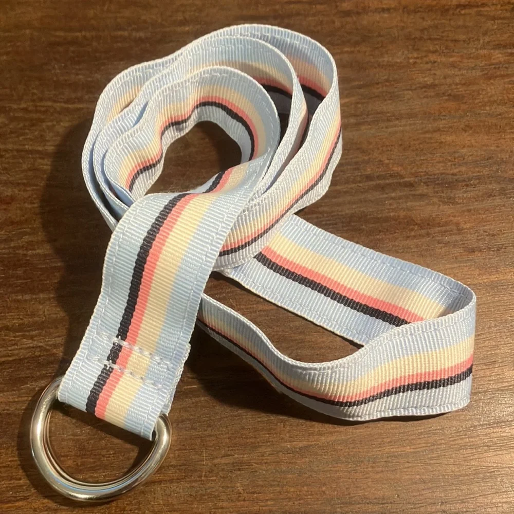 Lot of 3 Kids belt multicolor D- ring